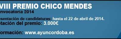 XVIII PREMIO "CHICO MENDES”. AÑO 2014.