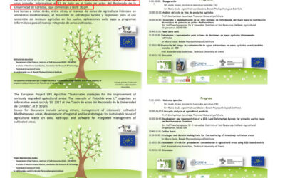Jornadas: Estrategias Sostenibles para la mejora de zonas agrícolas severamente degradadas: El ejemplo de Pistachero, Pistachia vera L.
