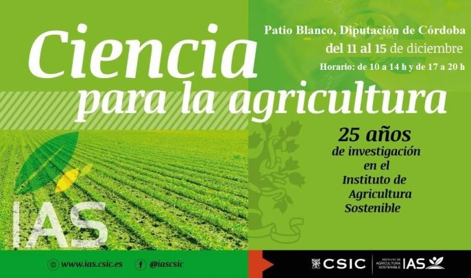 Exposición sobre el IAS en la Diputación de Córdoba: «Ciencia para la Agricultura»