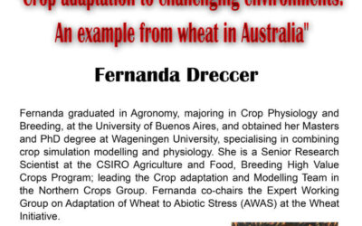 Seminario semanal: «Crop adaptation to challenging environments: An example from wheat in Australia»