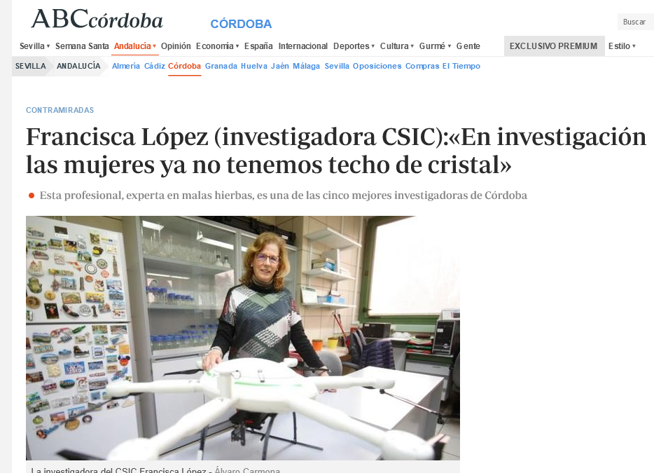 Excelente representación cordobesa en el «Top Plant Science and Agronomy Scientists in Spain”
