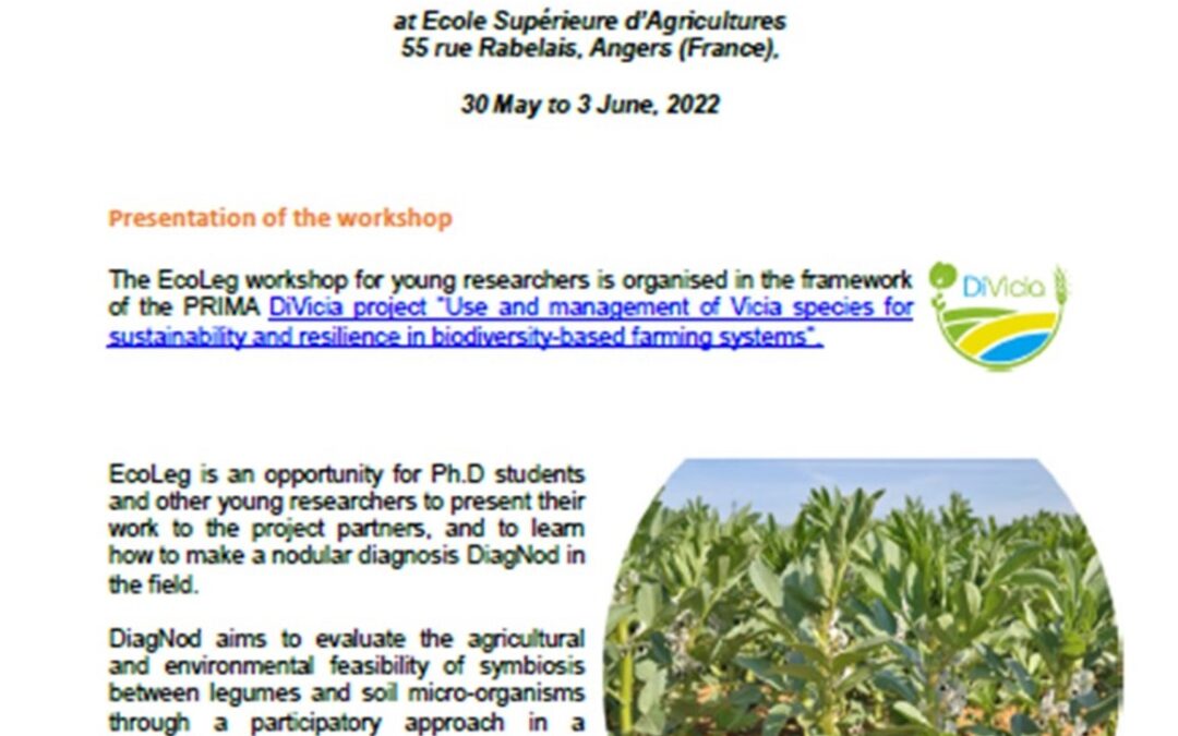 ECOLEG workshop «ECOsystem services provided by LEGumes in the agroecosystems