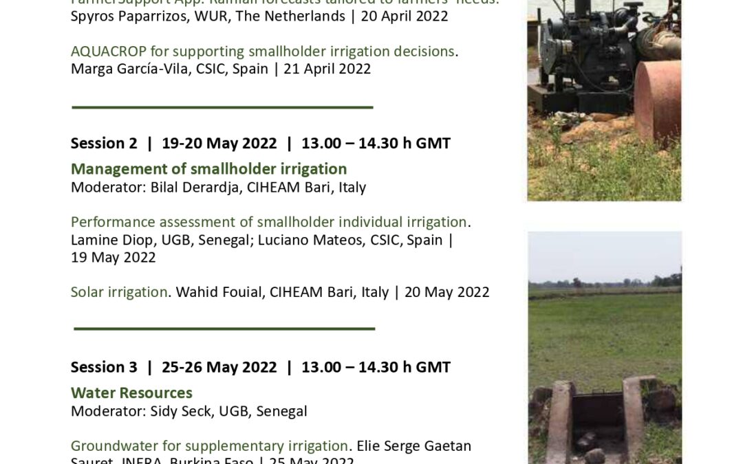 AQUACROP for supporting smallholder irrigation decisions
