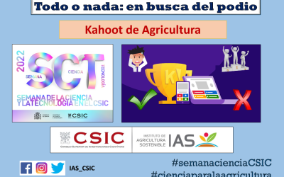 Semana de la Ciencia en el IAS: “Kahoot Agricultura: Todo o nada: en busca del podio”