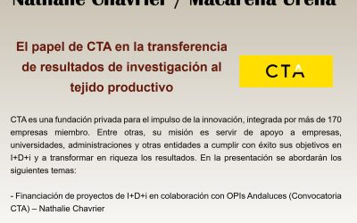 Ciclo de Seminarios IAS – Corporación Tecnológica de Andalucía –  2 marzo 2023