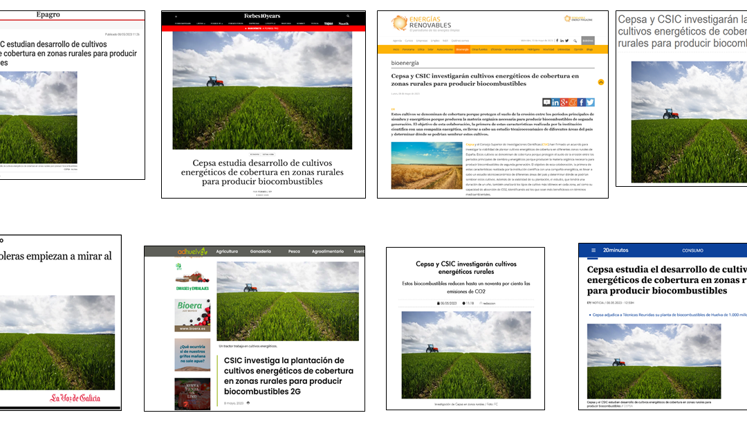Seguimiento de la noticia: Cepsa y CSIC investigarán la plantación de cultivos energéticos en zonas rurales para producir biocombustibles