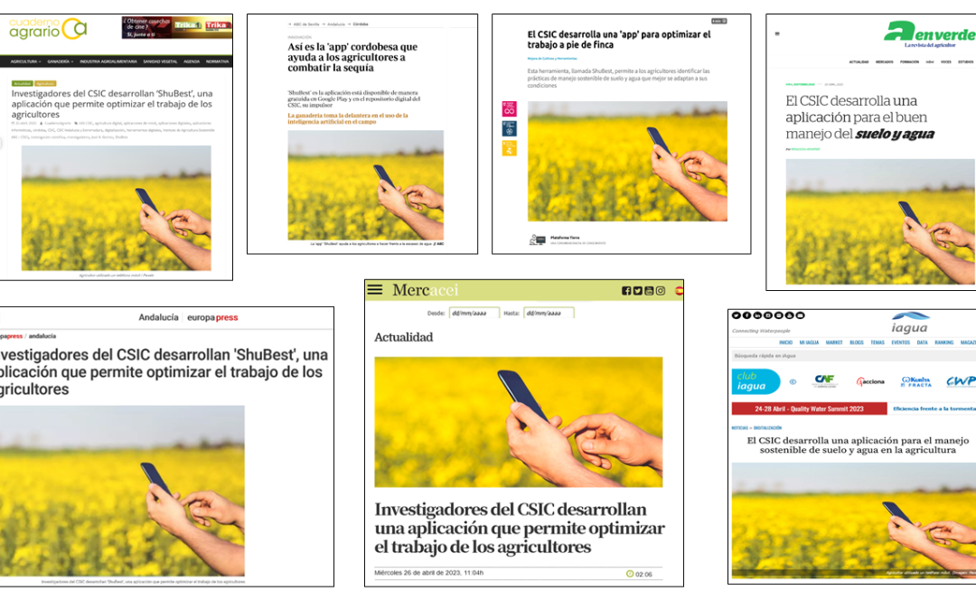 Seguimiento de la noticia: Investigadores del CSIC desarrollan una aplicación que permite optimizar el trabajo de los agricultores