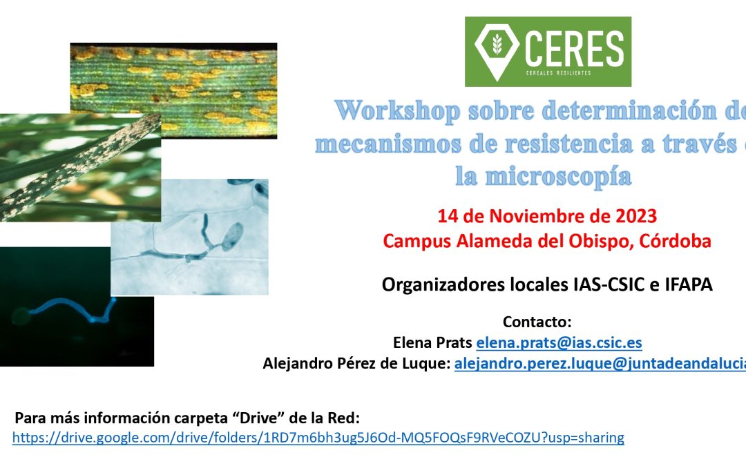 Workshop sobre determinación de mecanismos de resistencia a través de la microscopía