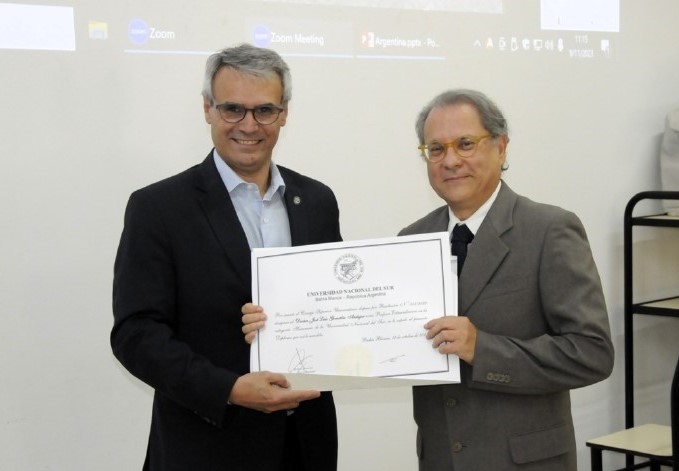 José Luis González Andújar, investigador del IAS-CSIC de Córdoba, nombrado Profesor Extraordinario Honorario por la Universidad Nacional del Sur (Argentina)