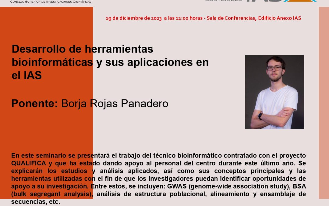 Ciclo de Seminarios IAS – Desarrollo de herramientas bioinformáticas y sus aplicaciones en el IAS