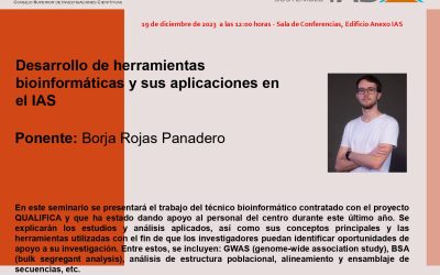 Ciclo de Seminarios IAS – Desarrollo de herramientas bioinformáticas y sus aplicaciones en el IAS
