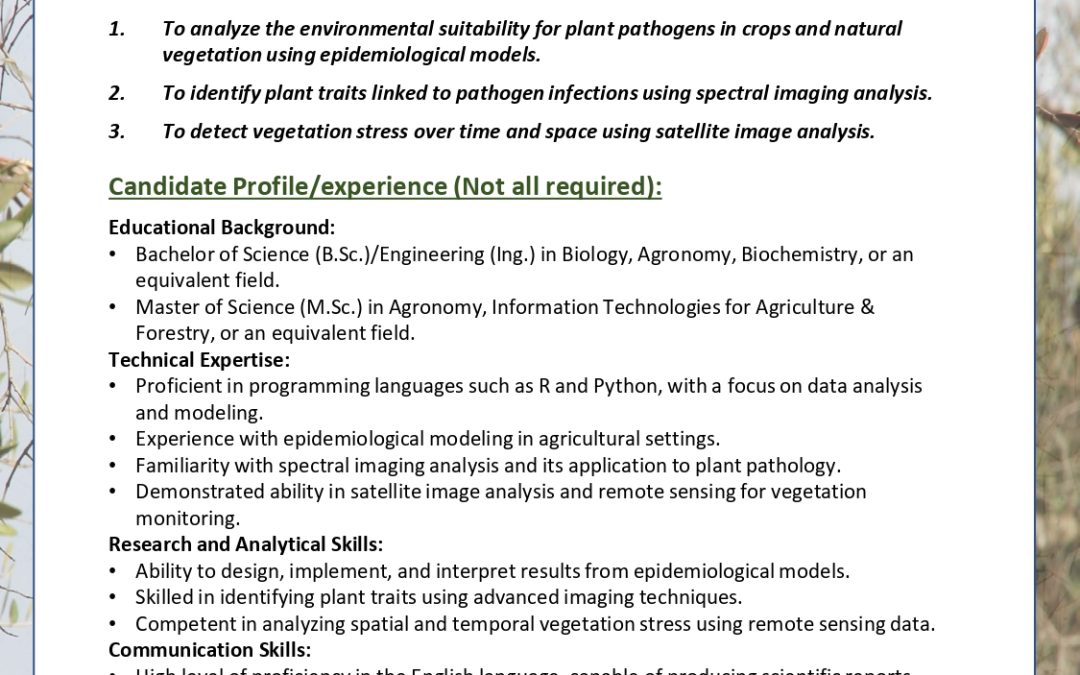 Work opportunity at the Institute for Sustainable Agriculture (IAS-CSIC)