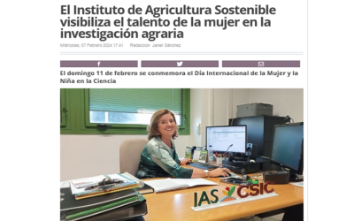El Instituto de Agricultura Sostenible visibiliza el talento de la mujer en la investigación agraria en “SER del Campo” Cadena SER – Leire Molinero