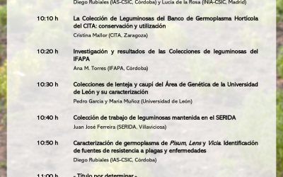 Webinario RELEG “Trabajos en Recursos Fitogenéticos de leguminosas”