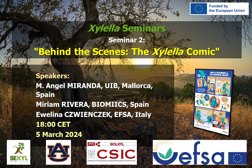 Second Xylella Seminar 2024 – Communicating plant health to the broad public: the making of the Xylella comic
