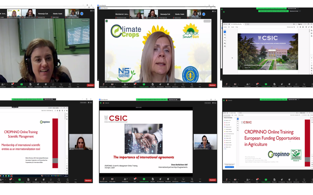 CROPINNO Online Training “Scientific Management”