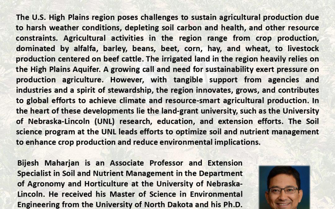 Ciclo de Seminarios IAS – Challenges and Opportunities in the U.S. High Plains Agriculture