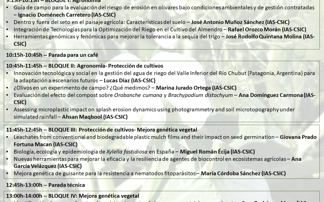 XIV Encuentro de Estudiantes de Doctorado IAS