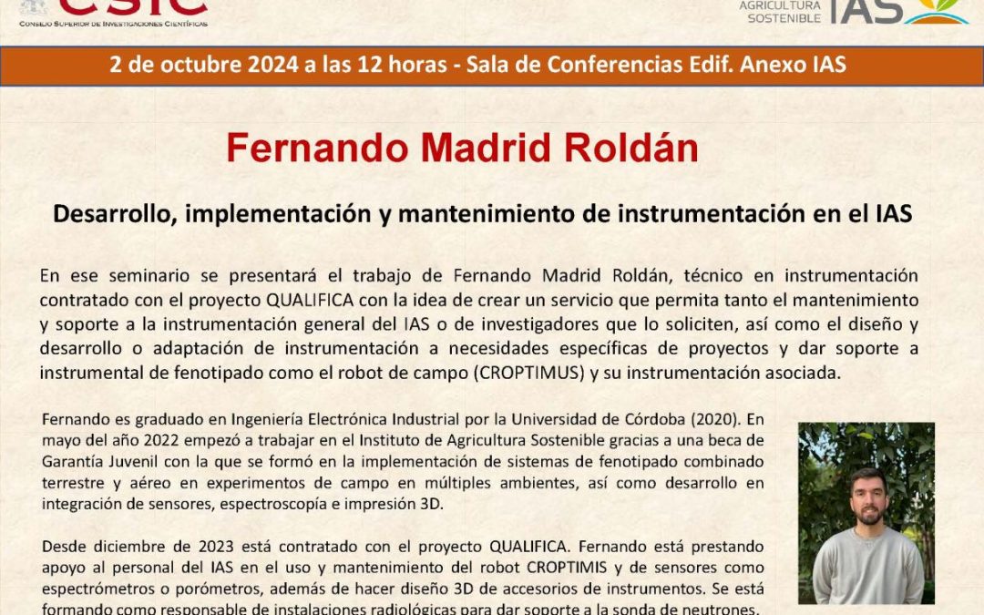 Ciclo de Seminarios IAS – Desarrollo, implementación y mantenimiento de instrumentación en el IAS