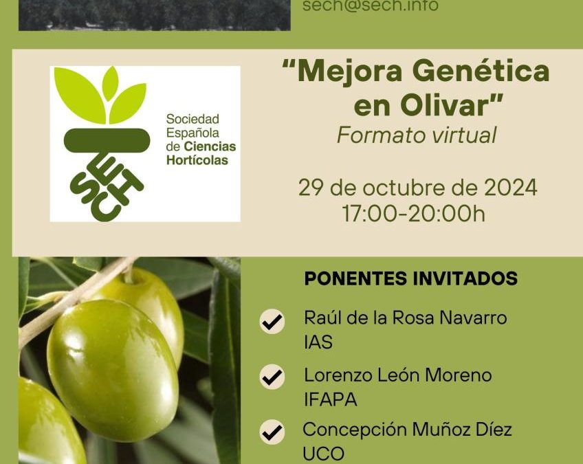 Seminario Online de la SECH “Mejora Genética en Olivar”