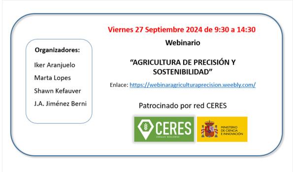 Webinario: Agricultura de Precisión: Tecnologías Innovadoras y Experiencias Prácticas del Sector