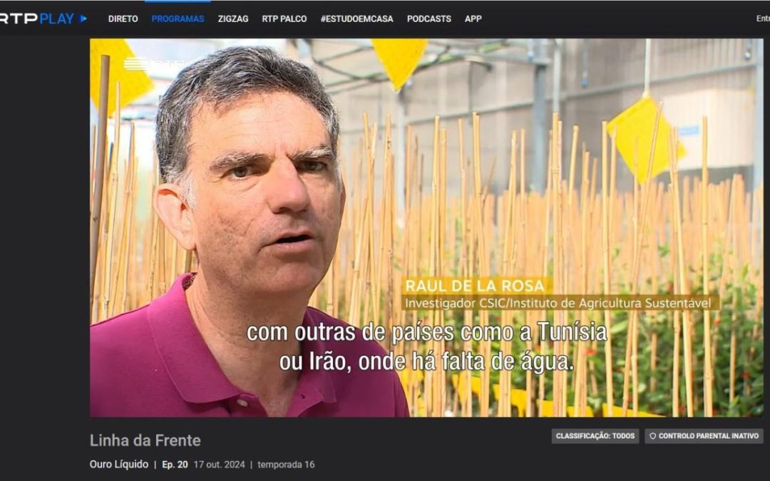 Ouro Líquido – Linha da Frente, RTP Portugal – Raúl de la Rosa