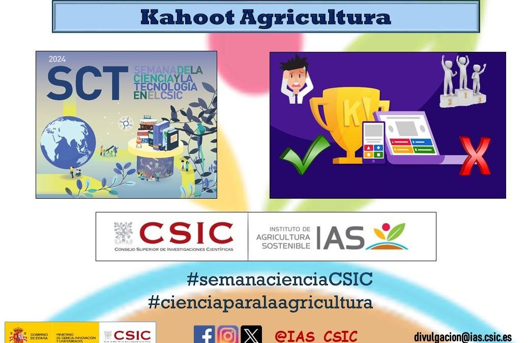 Semana de la Ciencia IAS-CSIC 2024: Kahoot Agricultura