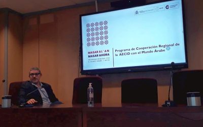 Presentación del nuevo programa regional con el mundo árabe de la AECID, Masar Al’an (Masar ahora). Posibilidades de colaboración con centros de investigación en el área temática de transición ecológica, medio ambiente y agua