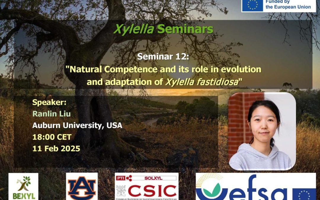 12th Xylella Seminar – Natural Competence and its role in evolution and adaptation of Xylella fastidiosa