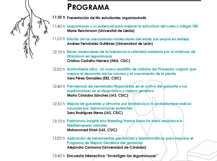Webinario RELEG “Investigaciones en leguminosas. Tesis Doctorales en Marcha”