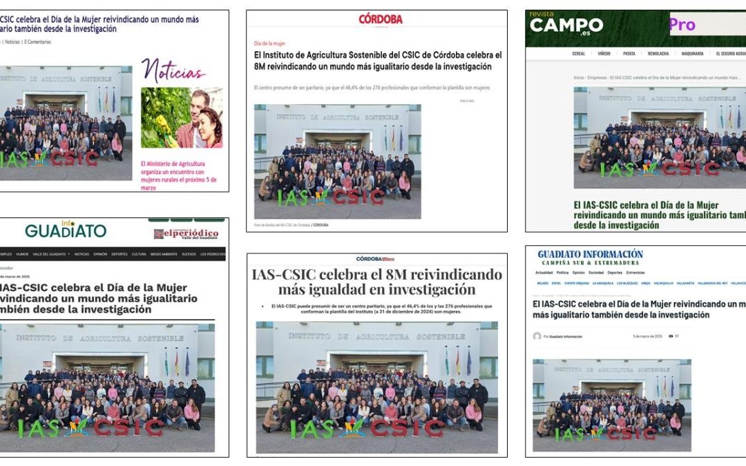 Seguimiento Noticia: El IAS-CSIC celebra el Día de la Mujer reivindicando un mundo más igualitario también desde la investigación