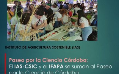 El IAS-CSIC y el IFAPA se suman al Paseo por la Ciencia de Córdoba