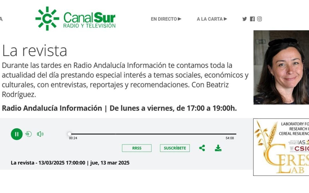 Entrevista a Elena Prats – Radio Andalucía Información