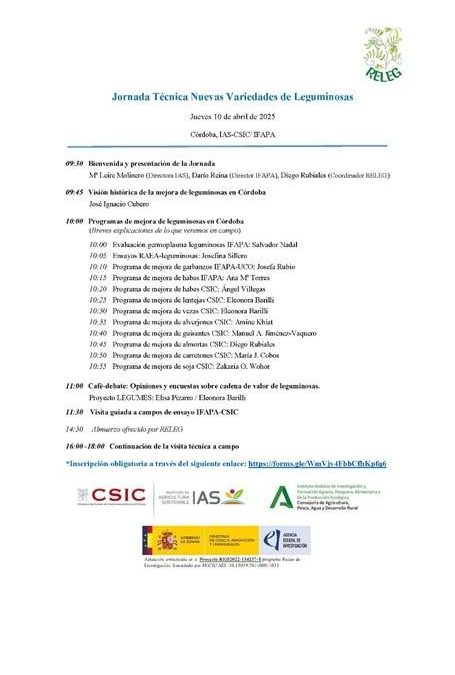 Jornada Técnica Nuevas Variedades de Leguminosas