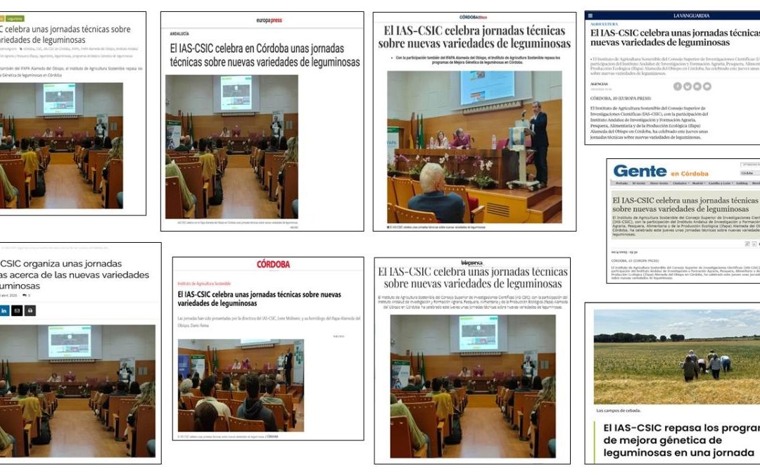 Seguimiento Noticia: El IAS-CSIC celebra unas jornadas técnicas sobre nuevas variedades de leguminosas