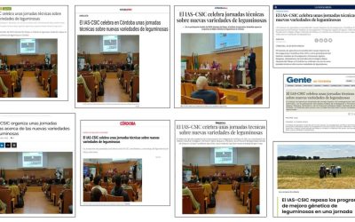 Seguimiento Noticia: El IAS-CSIC celebra unas jornadas técnicas sobre nuevas variedades de leguminosas