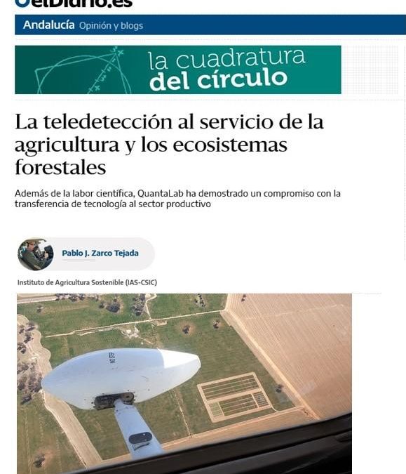 La teledetección al servicio de la agricultura y los ecosistemas forestales – Pablo J. Zarco