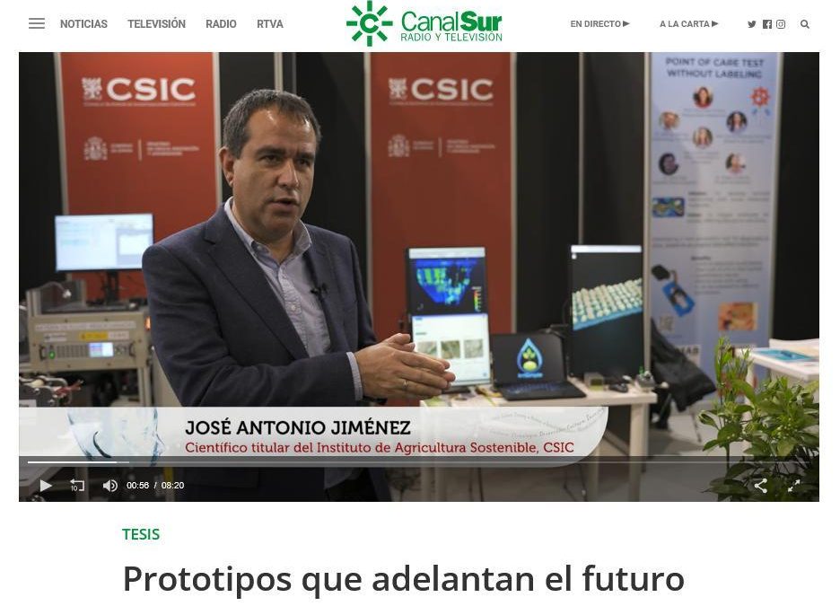 Prototipos que adelantan el futuro, Tesis, Canal Sur TV – José A. Jiménez Berni
