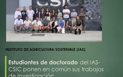 Estudiantes de doctorado del IAS-CSIC ponen en común sus trabajos de investigación
