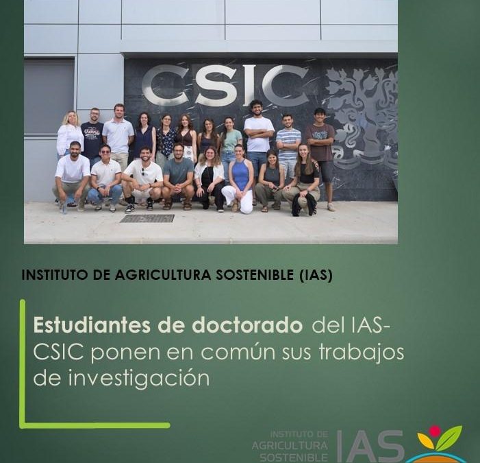 Estudiantes de doctorado del IAS-CSIC ponen en común sus trabajos de investigación