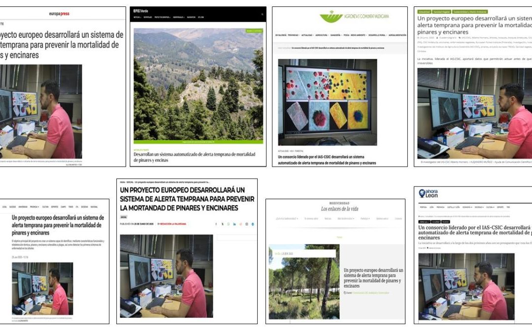 Seguimiento Noticia: Un proyecto europeo desarrollará un sistema de alerta temprana para prevenir la mortalidad de pinares y encinares