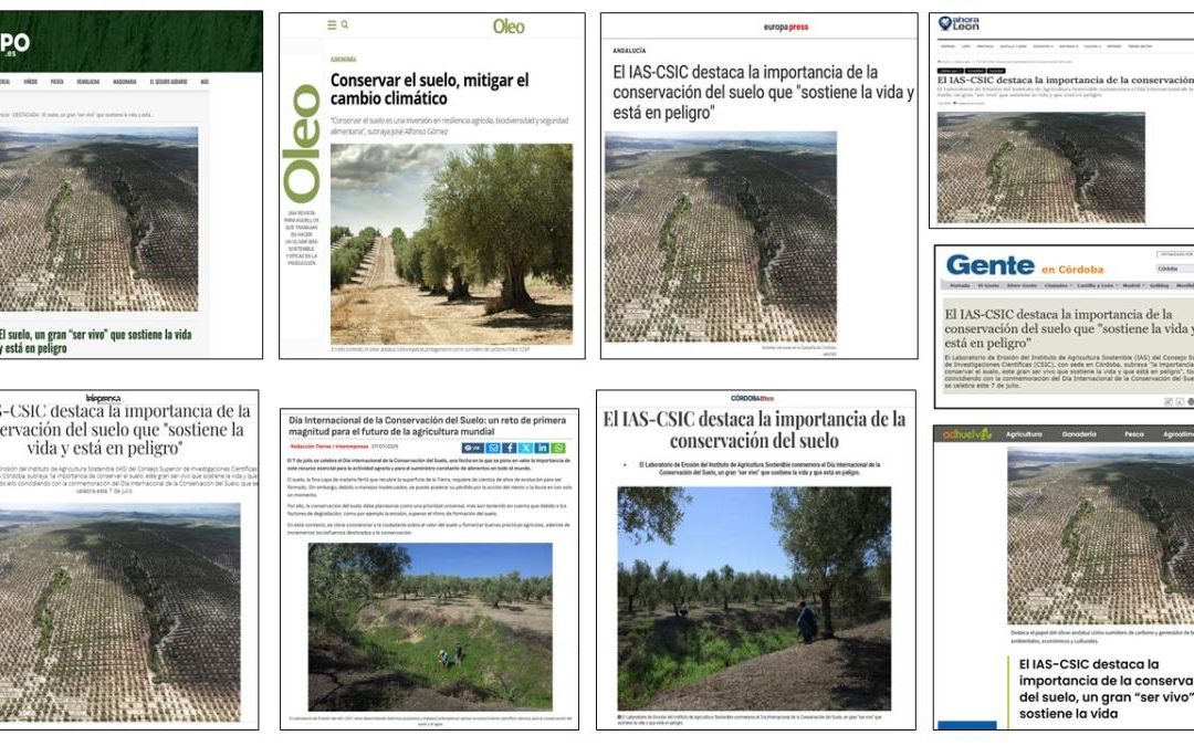 Seguimiento Noticia: El IAS-CSIC destaca la importancia de la conservación del suelo