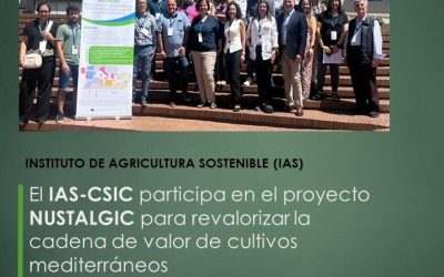 El IAS-CSIC participa en el proyecto NUSTALGIC para revalorizar la cadena de valor de cultivos mediterráneos