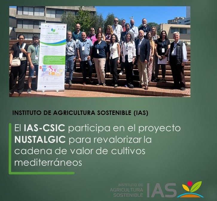 El IAS-CSIC participa en el proyecto NUSTALGIC para revalorizar la cadena de valor de cultivos mediterráneos