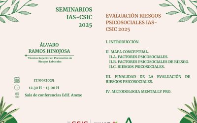 Ciclo de Seminarios IAS – Seminario informativo: Evaluación de Riesgos Psicosociales IAS-CSIC 2025