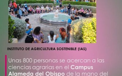 Unas 800 personas se acercan a las ciencias agrarias en el Campus Alameda del Obispo de la mano del IAS y el IFAPA