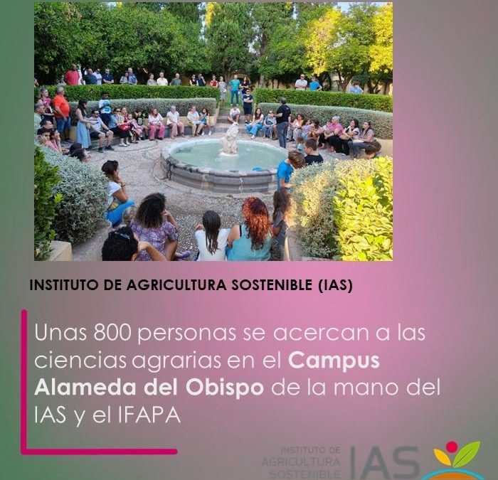 Unas 800 personas se acercan a las ciencias agrarias en el Campus Alameda del Obispo de la mano del IAS y el IFAPA