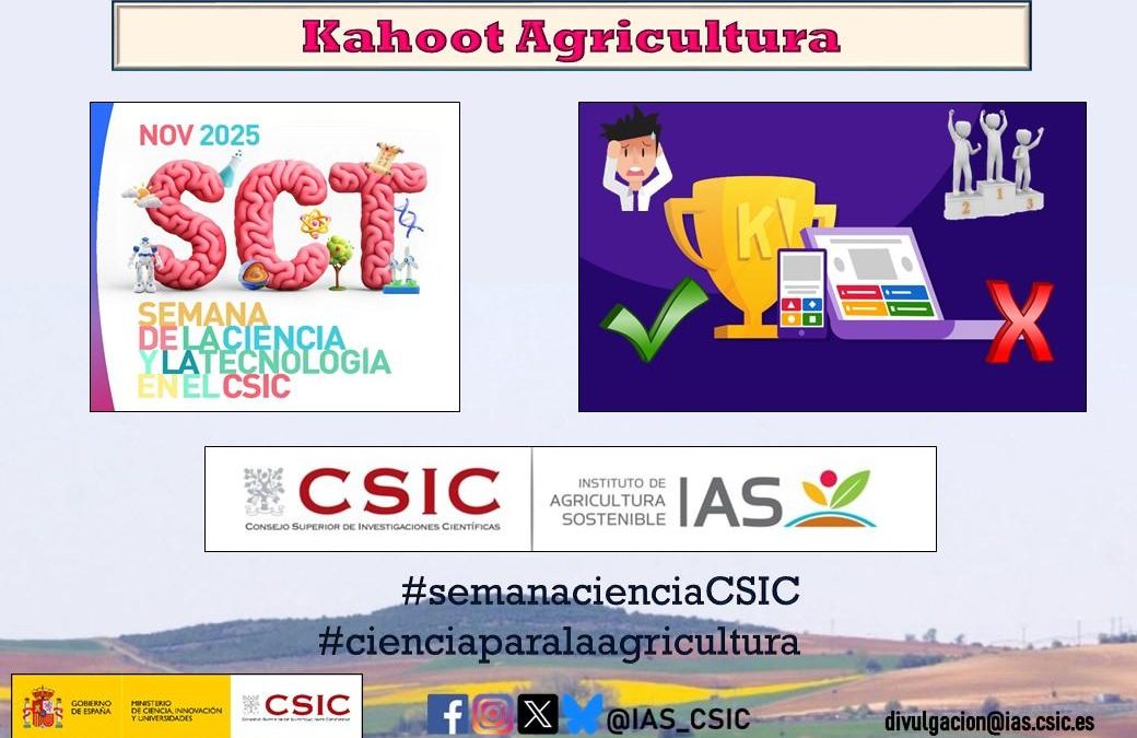 Semana de la Ciencia IAS-CSIC 2025: Kahoot Agricultura