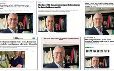Seguimiento Noticia: El investigador del IAS-CSIC Pablo Zarco, único científico cordobés en la lista de los más citados del mundo