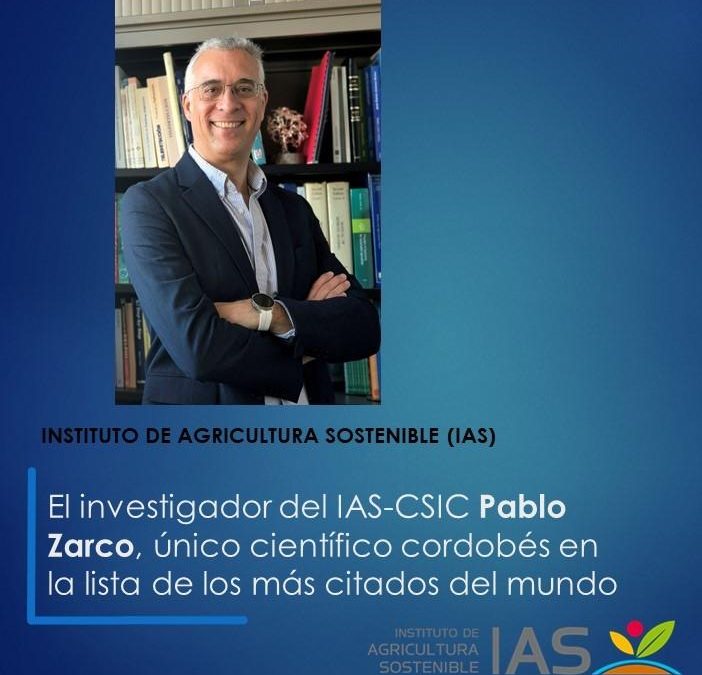 El investigador del IAS-CSIC Pablo Zarco, único científico cordobés en la lista de los más citados del mundo